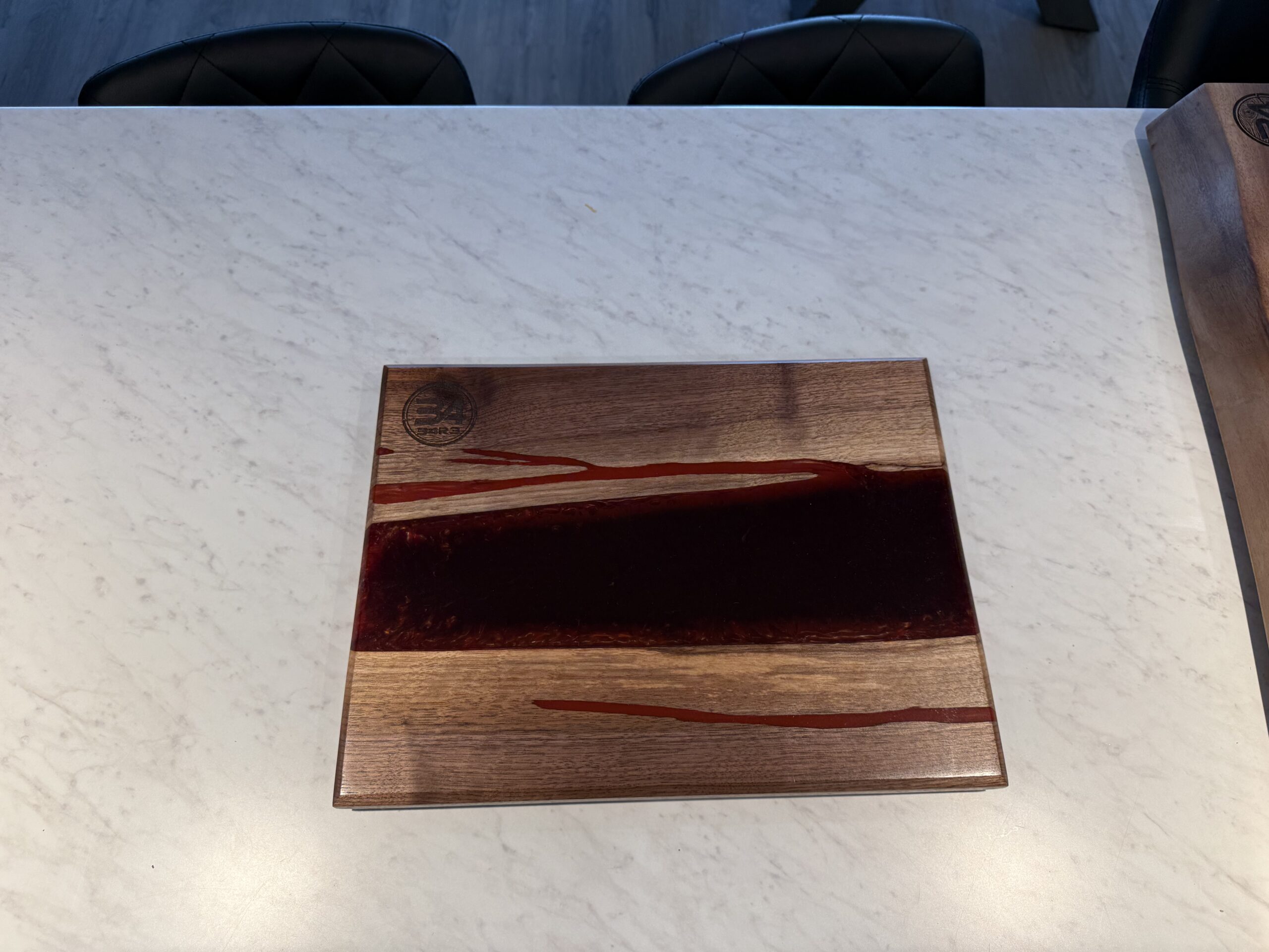 Planche de présentation Rouge vin B4R3, vue de dessus